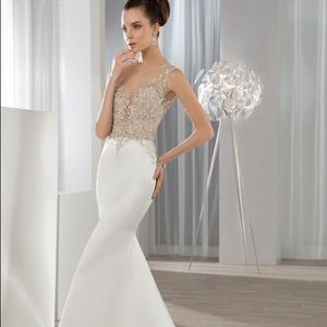 NWT Demetrios Wedding Dress and Train‎